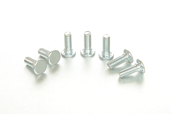 Blue and white zinc pressure riveting screws